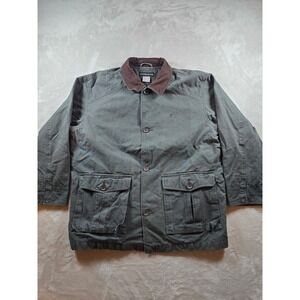 Concurve Barn Chore Coat Mens L Green Windstopper Lined Jacket Corduroy Collar